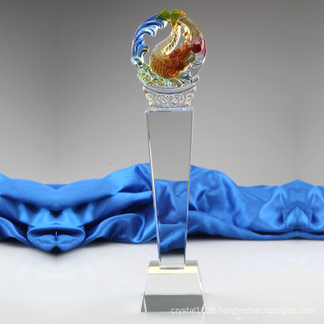 Mais novo Popular Novo Design Crystal Fish Trophy
